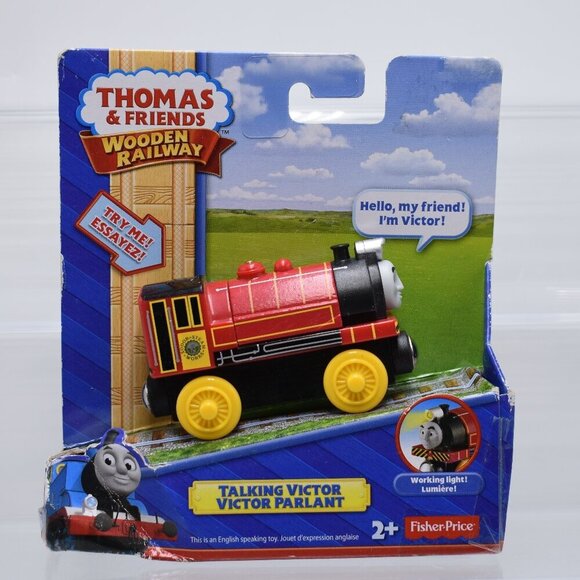 Talking Victor Fisher Price Working Light Thomas & Friends Wooden Railway 2013 - Picture 2 of 9